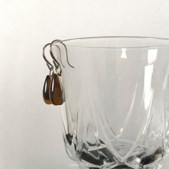 LC Lauren Conrad Linear Tortoise Dangle Earrings - Picture 5 of 7